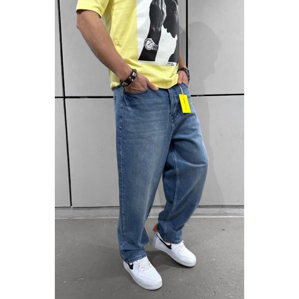 Mavi Sade Baggy Pantolon