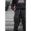 Kalburüstü Tasarım Siyah Jogger