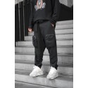 Kalburüstü Tasarım Siyah Jogger