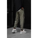 Yeşil Yan Fermuar ve Cep Detay İleri Seviye Jogger
