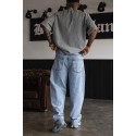 Mavinin En Diri Tonu Sade Baggy Kot Pantolon