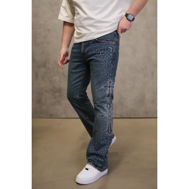 Haç İşlemeli Taş Det...