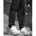 Kalburüstü Tasarım Siyah Jogger