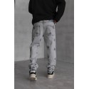 Gri Şimşek Detay Baggy Pantolon
