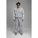 Alt Üst Çizgi Detaylar Gri Özel Tasarım Baggy Eşofman Takımı
