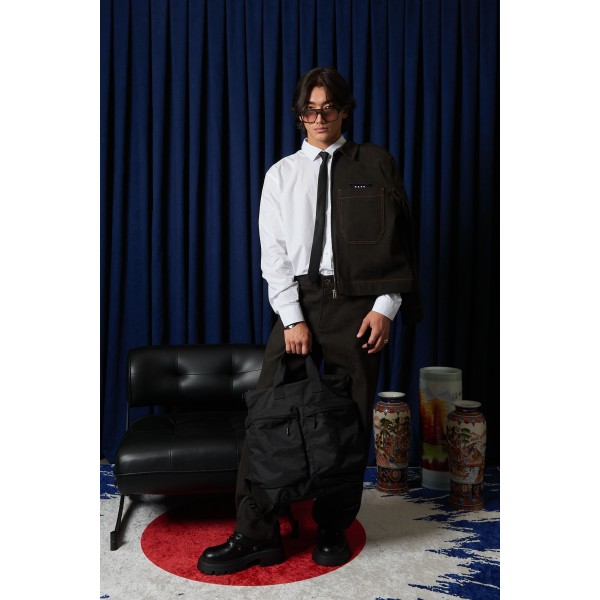 Kahve Bambaşka Kumaş Baggy Alt Oversize  Ceket Takım