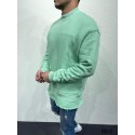 Sade Mint Rengi Kapüşonsuz Sweatshirt