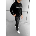 Inspiration Siyah Kapüşonlu Sweatshirt