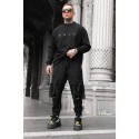 ONLY GOD Siyah Kapüşonsuz Sweatshirt
