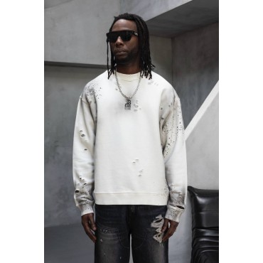 Beyaz Yırtık Yıkama ...