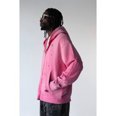 Toz Pembe Kapüşonlu ...