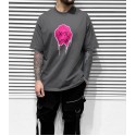 PSYCHOBEAR Antrasit Oversize Tshirt
