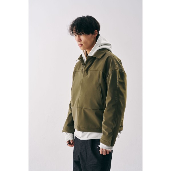 %100 Poliüretan Yeşil Sade Mont